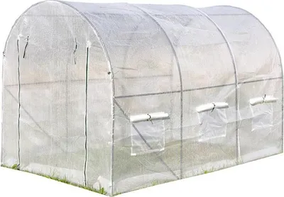 Produktbild von Gewächshaus Treibhaus Foliengewächshaus 3x2x2m Folien-Tunnel Bogendach