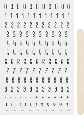 Image de Heyda 203780908 RubSticker chiffres sw