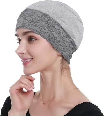 Imagen del producto de Gorro de bambú para el cabello, ideal para la pérdida de cabello, para mujeres, talla única, gorro para dormir