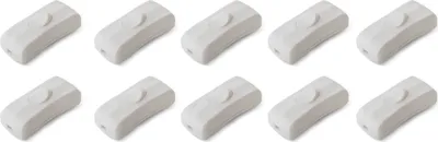 Produktbild von Schnurschalter schwarz / weiß - Farbe + Menge: 10 x weiß