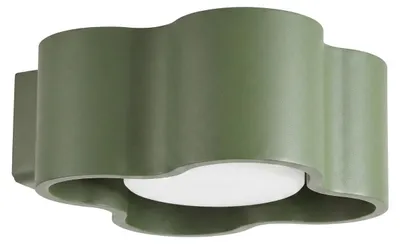 Productafbeelding van Wandlamp OVIO olijfgroen Gx53 1xGx53 10W aluminium 6x14,5x12cm Sollux Lighting