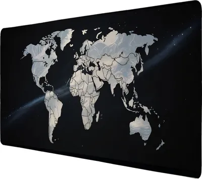Produktbild von Weltkarte Sternenhimmel Schreibtischunterlage 69x31cm XXL Mauspad für