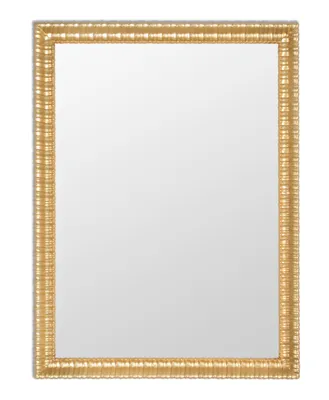 Immagine prodotto di MO.WA Specchio da parete rettangolare con cornice in legno decorata cm. 58x78 Oro - Italy Soggiorno Bagno Specchio per corridoio Specchio per armadio Decorazione da parete