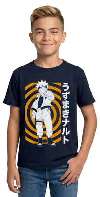 Produktbild von Spreadshirt Naruto Cooles Design Mit Naruto Teenager T-Shirt, 134/146 (9-11 Jahre), Navy