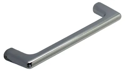 Immagine prodotto di Maniglia per mobile in zamak con finitura cromata lucida, lunghezza 128 mm