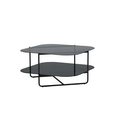 Image de UnLine table basse 1 étagère noir.