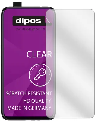 A screen protector for a smartphone, with packaging information visible.