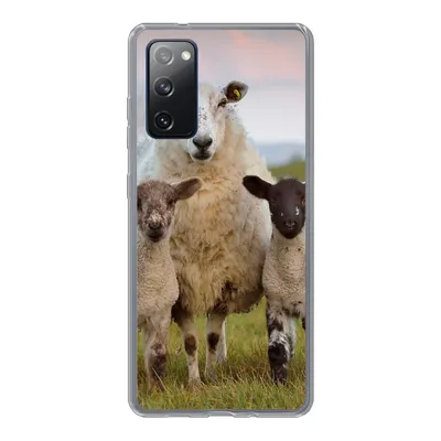 Produktbild von MuchoWow® Handyhülle Schutzhülle Hülle für Samsung Galaxy S20 FE Schafe - Natur - Schwarz - Weiß Silikon Softcase Handy Hülle - Abdeckung