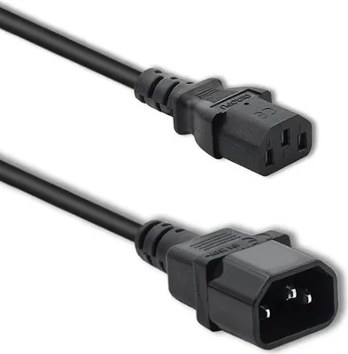 Image de Qoltec IEC C13/C14 power cable | 3x1.0mm2 | 1.8m