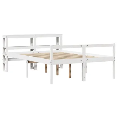 Zdjęcie produktu dla Łóżko Dla Seniora, Z Wezgłowiem, Białe, 120X190 Cm, Sosnowe Lumarko!
