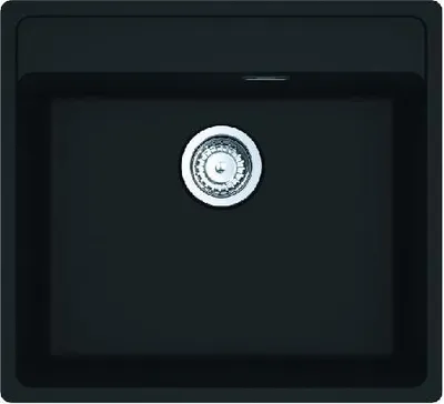 Produktbild von Franke Maris - Fragranit Küchenspüle MRG 610-52 RTL, 560x510 mm, schwarz matt 114.0661.384
