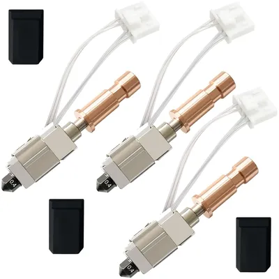 3er-Set 0,4 mm Keramik-Hotend für Kobra S1, gehärtete Stahldüse