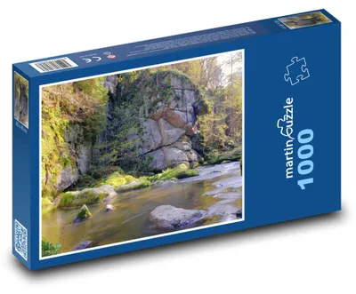Obrázek produktu pro Puzzle 1000 Řeka a skalnaté útesy - martinpuzzle