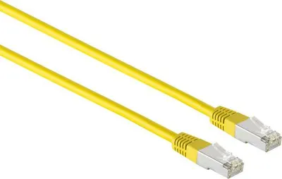 Produktbild von kabelbude KB75111-0.5Y02, 0,5 m, Cat5e, F/UTP (FTP), RJ-45, RJ-45, Gelb