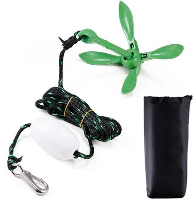 Image de Corde et bouée de 3,5 Lb, 26,2 Ft/8 M, ancre pour kayak, ancre pour paddleboard, pour kayaks/petits bateaux/canoës
