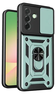Produktbild von Handyhülle für Galaxy A57 5G, Techsuit CamShield Series, Grün-Schwarz