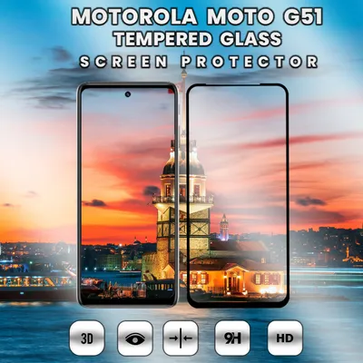 Produktbild von Motorola Moto G51 – gehärtetes Glas 9H – 3D-Displayschutz in Superqualität