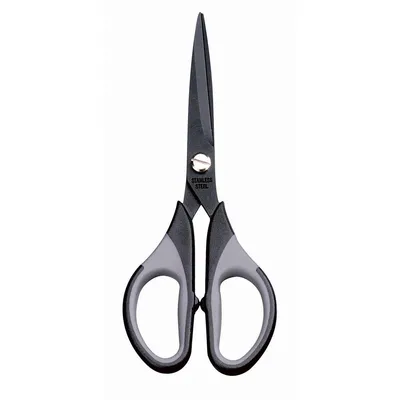 Image de 12x MAUL 7690690 Schere mit gummierter Griffzone, Länge: 150 mm, schwarz