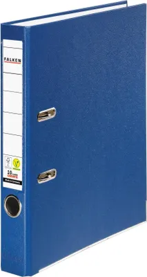 Produktbild von Falken 25x PP-Color-Ordner A4, Rücken 50mm, mit Einsteckschild, Blau, 09984154F