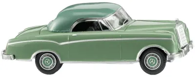 Image de Wiking 014422 Mercedes-Benz 220 Coupé vert clair, échelle H0, 1:87. Ce n'est pas un jouet !