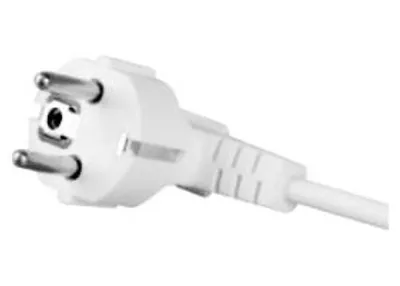 Produktbild von Anschlusskabel Mit Winkelstecker 3×1 Oom, 3 M, Weiss – E+20-002
