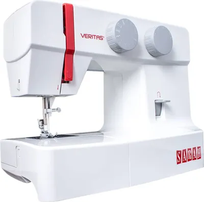 Produktbild von Veritas 7640105923373, Rot, Weiß, Automatische Nähmaschine, Nähen, 4 Step, 4 mm, Drehregler