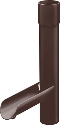 Produktbild von INEFA Regensammler für Fallrohr, PVC DN50 / 50mm Dunkelbraun Wasserklappe für Regenfallrohr, Dachrinnenzubehör,  Germany
