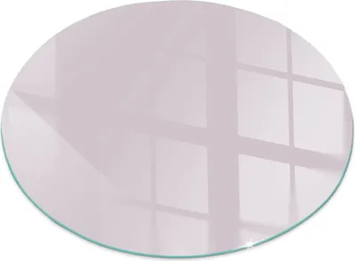 Produktbild von Farbe Hellviolett – Glasbodenplatte für – Kaminofen – Kaminplatte Glas – Schutzglas – Funkenschutzplatte –Glasbodenplatte Feuerfeste – Hitzeschutzplatte – Bodenschutz aus Glas – fi 50cm