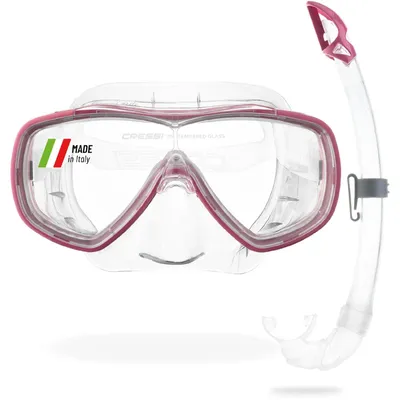 Immagine prodotto di Set snorkeling maschera e boccaglio - Maschera con boccaglio - Nero - Taglia unica - Per adulti