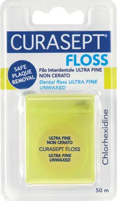 Immagine prodotto di Curasept Filo interdentale ultrafine non cerato con CHX 50m