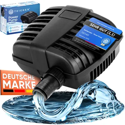 Produktbild von Teicher Power Teichpumpe, Effiziente Filterpumpe für Teich, 3000 l/h