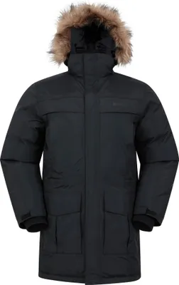 Produktbild von Mountain Warehouse - "Antarctic Extreme" Daunenjacke Wasserfest für Herren MW2290 (XXS) (Holzkohle)