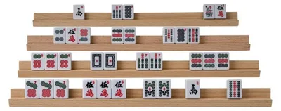 Produktbild von Philos Holz Spielsteinhalter Domino Mahjong35 cm 4er Set