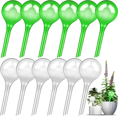 Productafbeelding van 12 stuks irrigatieballen voor planten, irrigatiebal, plantenbewatering, waterreservoir voor planten, zelfbewatering voor binnen en buiten