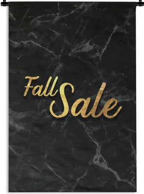 Produktbild von MuchoWow® Wandteppich Wandbehang Verkauf - Herbst - Gold - Marmor 90x135 cm Tapisserie Dekoration Wandtuch - Baumwolle - Wandskulptur