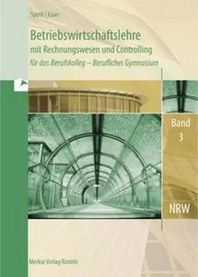 Obrázok produktu pre Betriebswirtschaftslehre mit Rechnungswesen und Controlling Band 3.