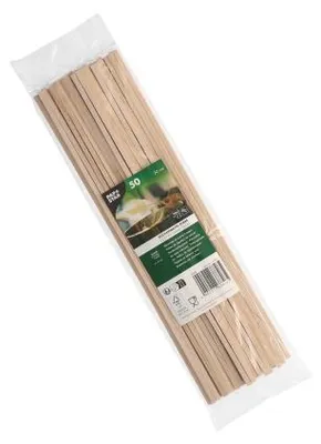 Produktbild von 1000 Zuckerwattestäbe Holz "pure" eckig 30 cm x 4 mm x 4 mm