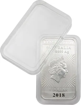 Produktbild von Lindner S22552747P Rechteckige Münzkapseln Innenmaße 27 x 47 mm, 10er-Packung, z.B. für 1 OZ. Australien (Silber)