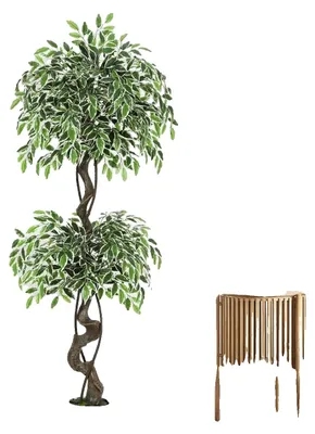 Image de Ficus artificiel, décoration d'intérieur au sol, facile d'entretien, 150 cm