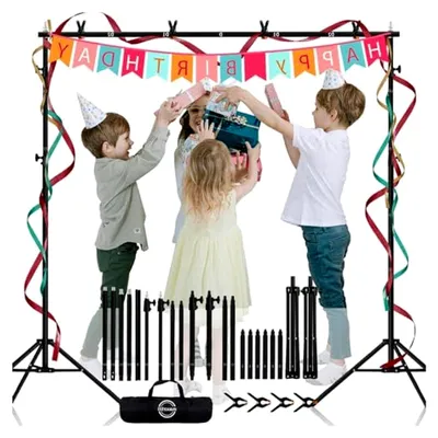 Produktbild von Hintergrundständer, 2,6 x 3 m, verstellbar, für Fotostudio und Dekoration