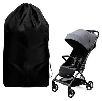 Produktbild von Kinderwagentasche für Flugreisen, Schutzhülle für Kinderwagen, Transporttasche für Kinderwagen 117 x 53 x 33 cm Schwarz