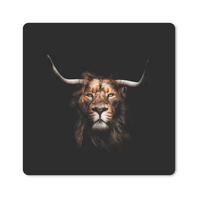 Produktbild von MuchoWow® Mauspad Mousepad Löwe - Tiere - Schottischer Highlander 30x30 cm - Mousepads - Maus Mat - Pad - Mausunterlage - Gaming