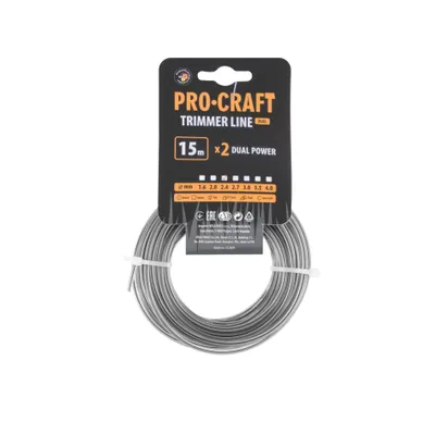 Obrázok produktu pre Kosačka (s výstužou) (2,4 mm) (15 m) hviezda PROCRAFT ZI/J-2.4/15