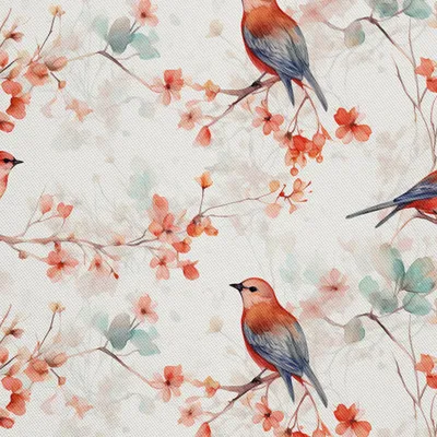 Productafbeelding van Buitenkussens Oxford - Vogels - DX2749