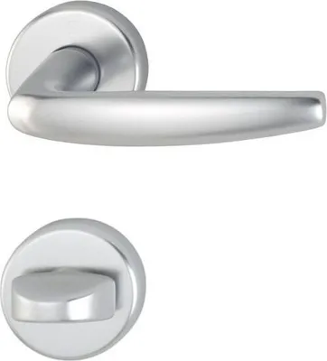 Produktbild von HOPPE Atlanta Rosetten-Garnitur 1530/42KV/42KVS (Lochung: WC, Oberfläche: F1 Aluminium Natur, Einbauort: Bad/WC) Lochung: WC Oberfläche: F1 Aluminium Natur Einbauort: Bad/WC