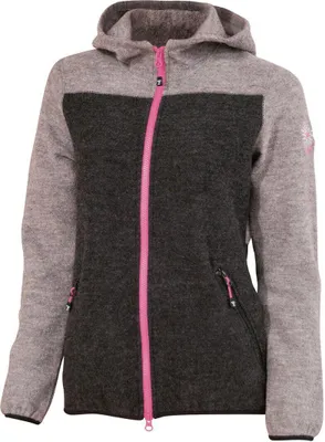 Produktbild von Ivanhoe Strickjacke Zoya Hood FZ mit Kapuze für Damen aus Wolle-Grau