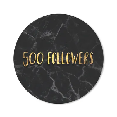 Produktbild von MuchoWow® Mauspad Mousepad Soziale Medien - Instagram - Gold - Marmor 20x20 cm - Mousepads - Maus Mat - Pad - Mausunterlage - Schreibtischmatte