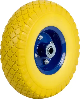 Immagine prodotto di Ruota per carriola senza foratura 3.00-4, giallo-blu
