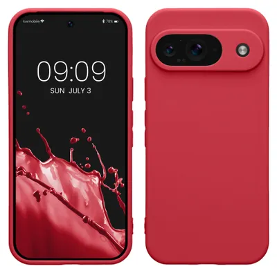 Produktbild von kwmobile Handyhülle für Google Pixel 9 Hülle - weiches Handy Silikon Case - Schutzhülle Cover - Fuchsia matt