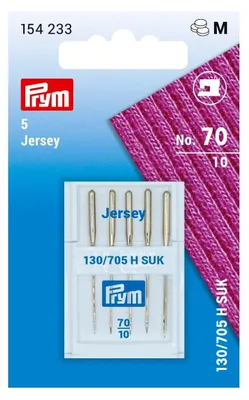 Nähmaschinennadeln Jersey Stärke 70, 130/705 H-SUK 70, Flachkolben